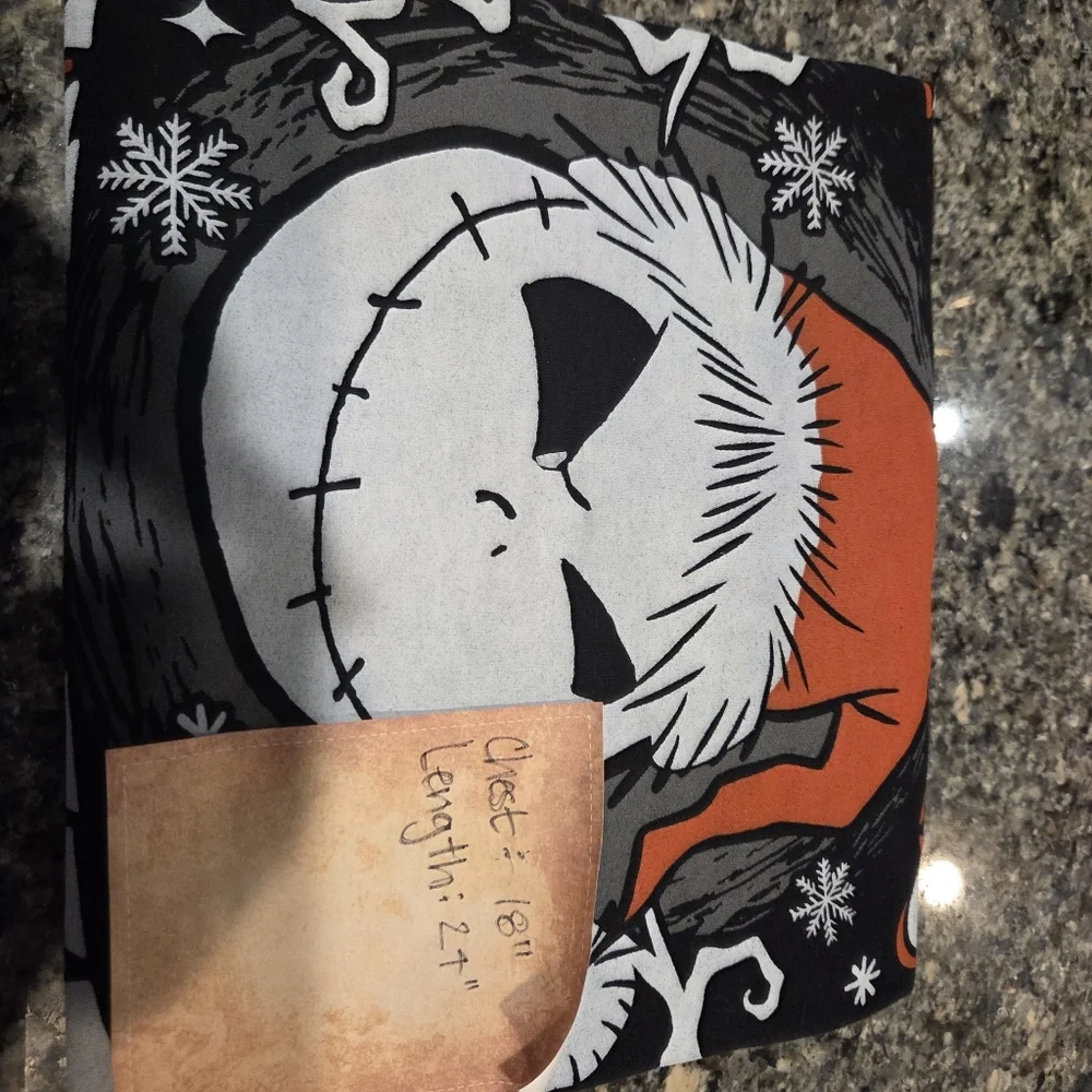 Disney Black Long Sleeve Shirt with Jack Skellington Graphic